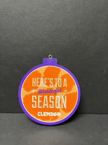 3D Clemson Ornament - Logo