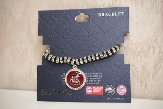 Coil Bedazzled Gamecocks Bracelet