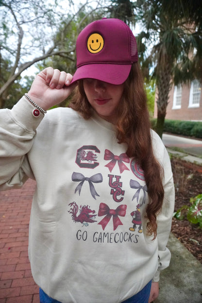 Gamecocks Coquette Bow Crew