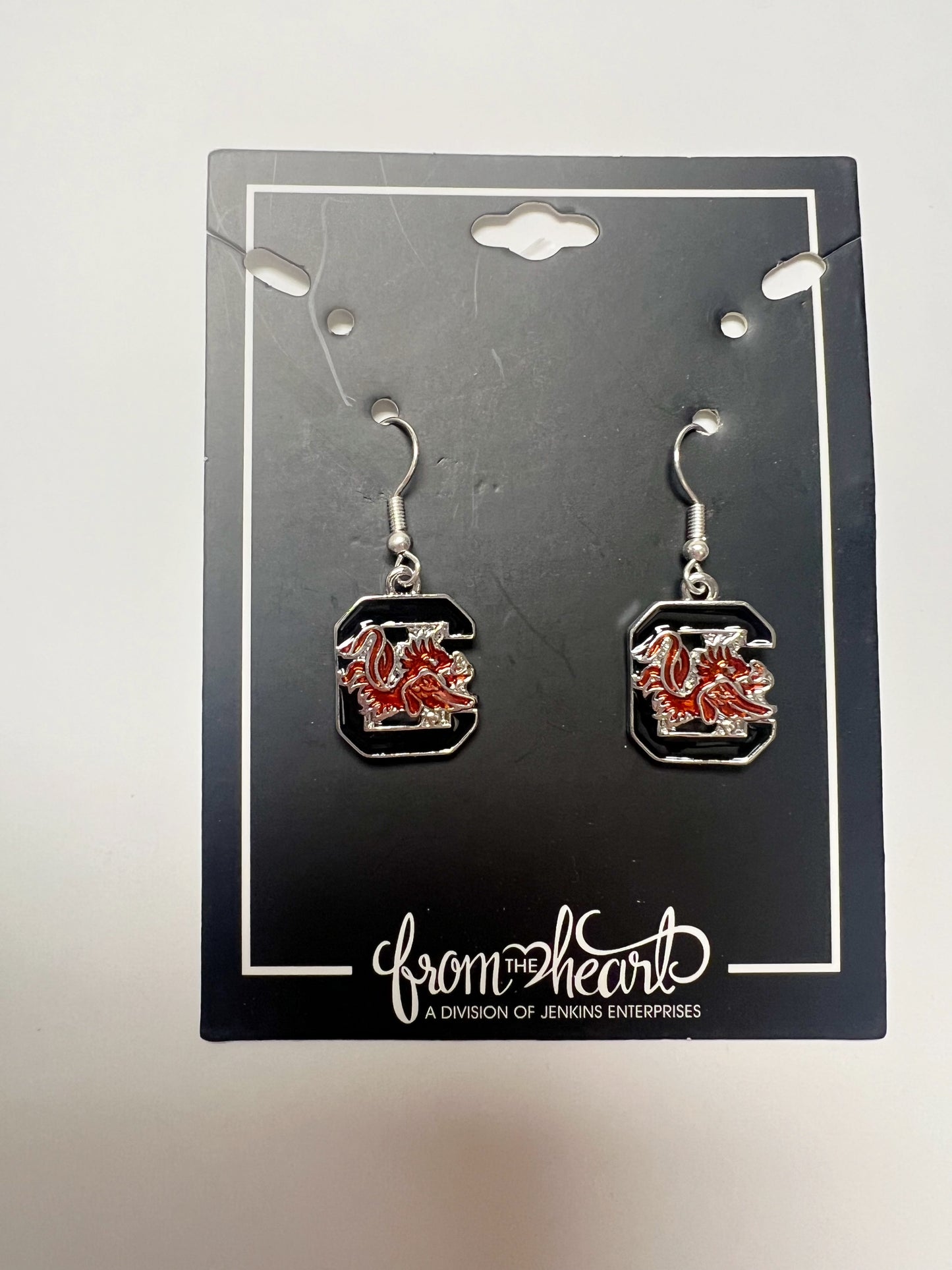 Gamecock Logo Earrings