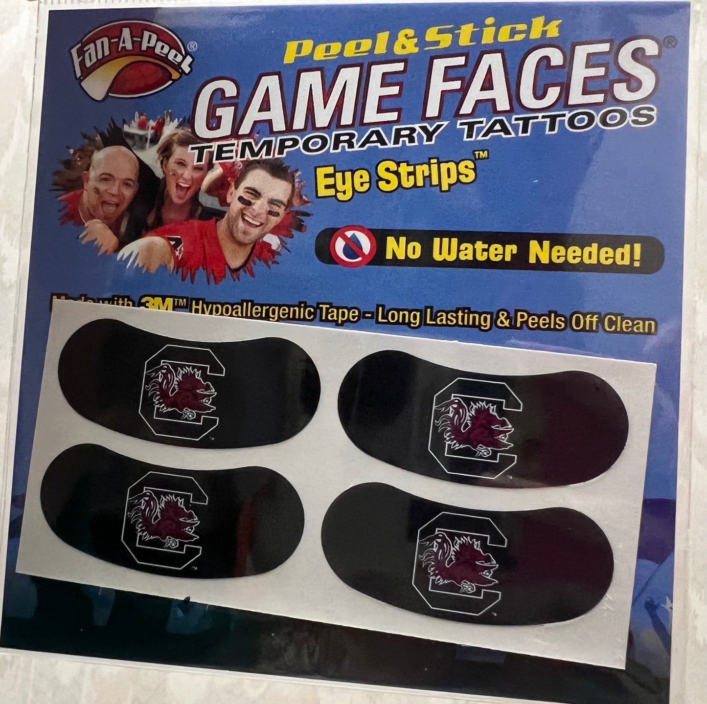 USC Gamecocks Temporary Tattoos Eye Black