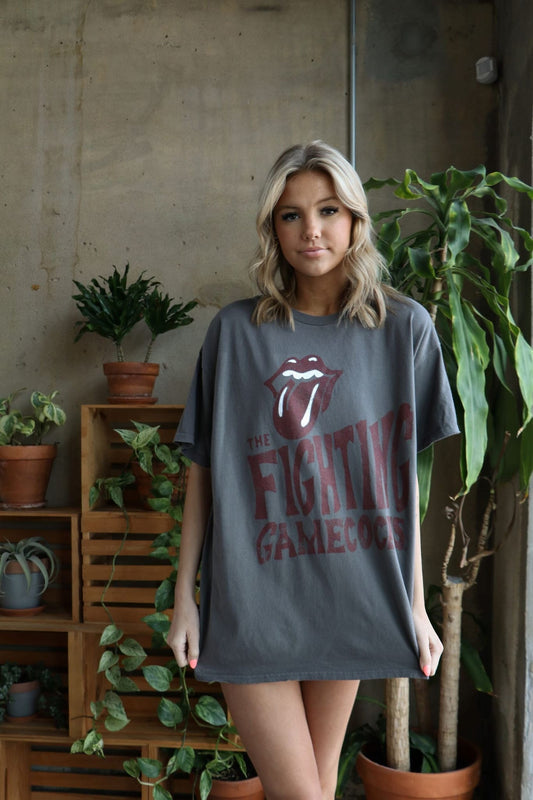 Fighting Gamecocks X Rolling Stones Tee