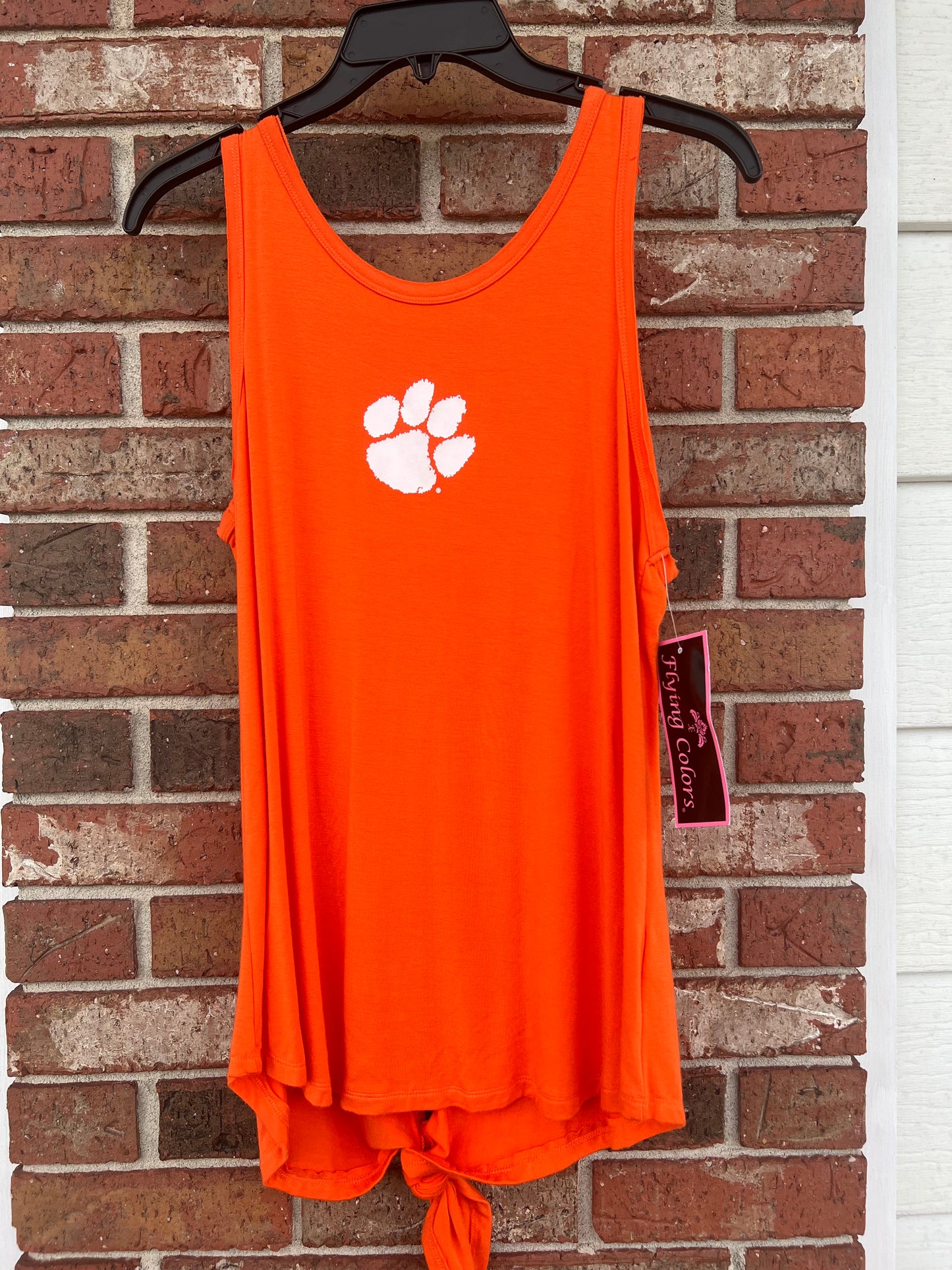 Clemson Soft Open Back Tank