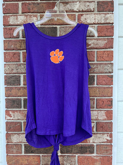 Clemson Soft Open Back Tank