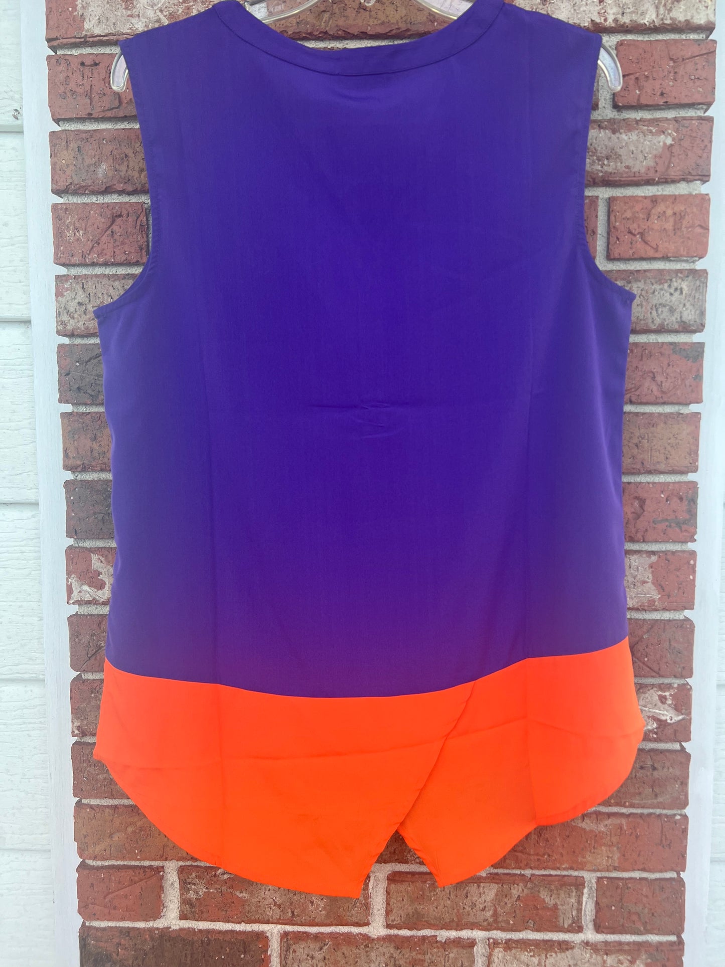 Purple/Orange Contrast Clemson Top