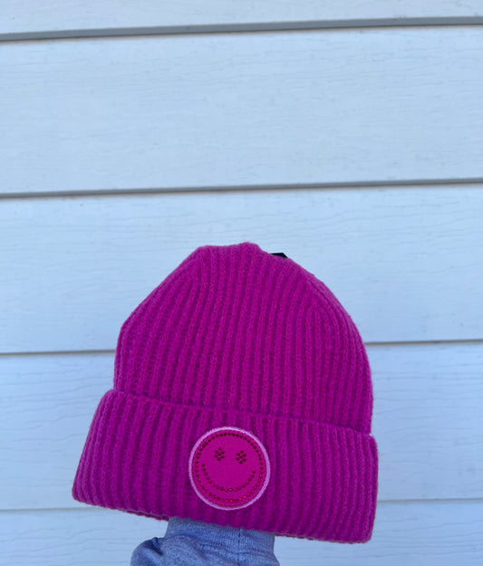 Smiley Pink Beanie