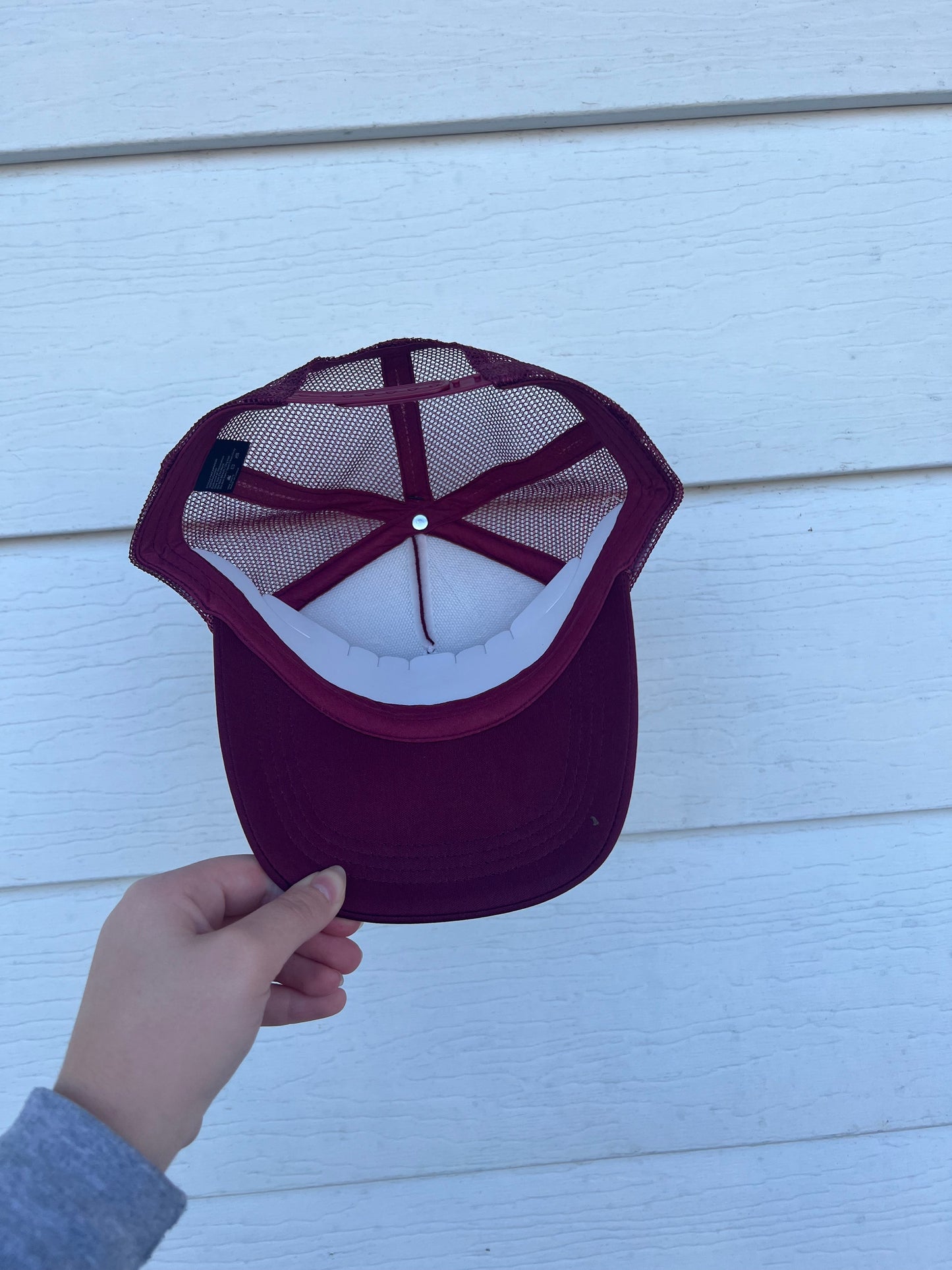 Smiley Garnet Trucker Hat