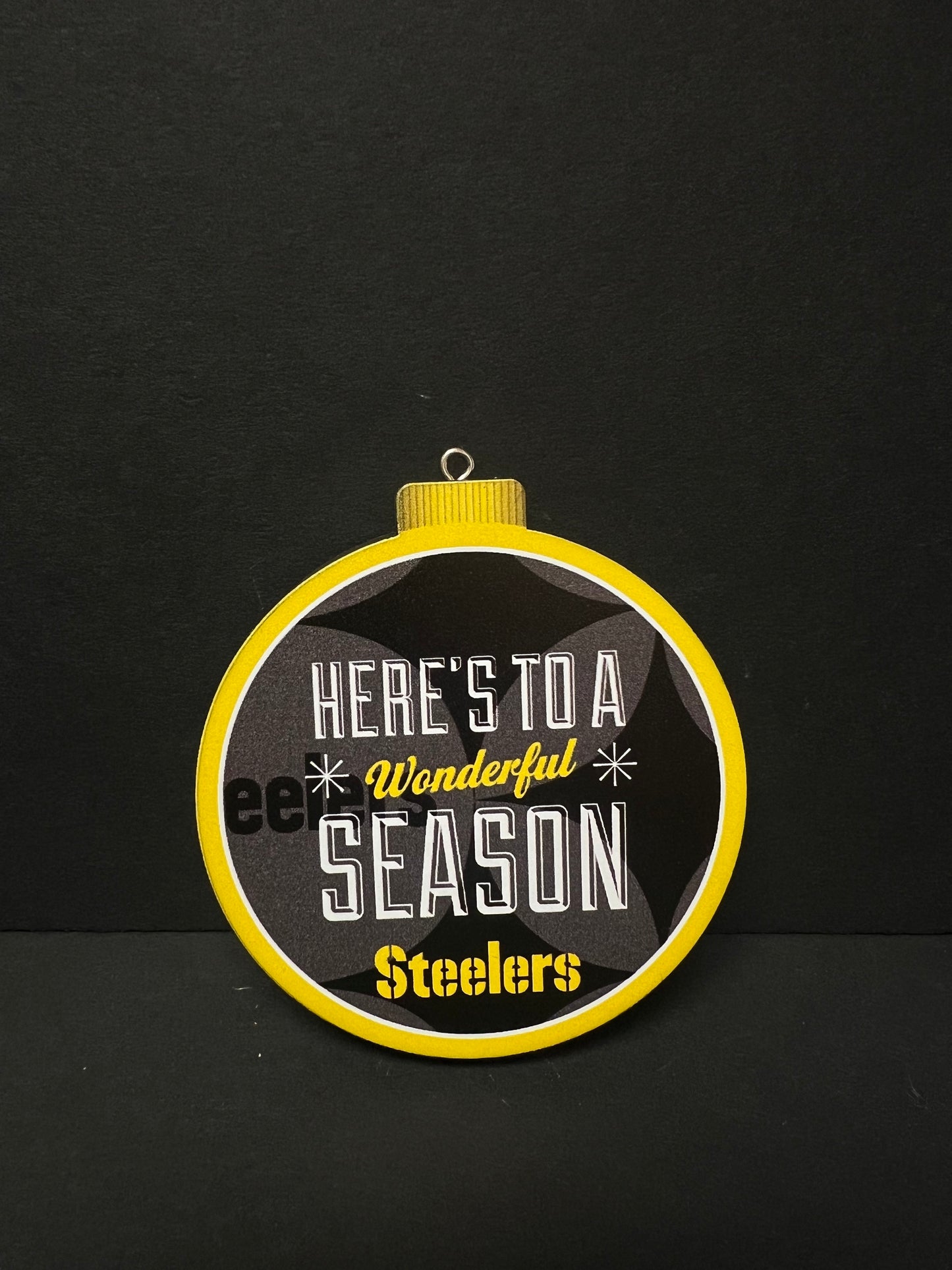 3D Steelers Ornament - Logo