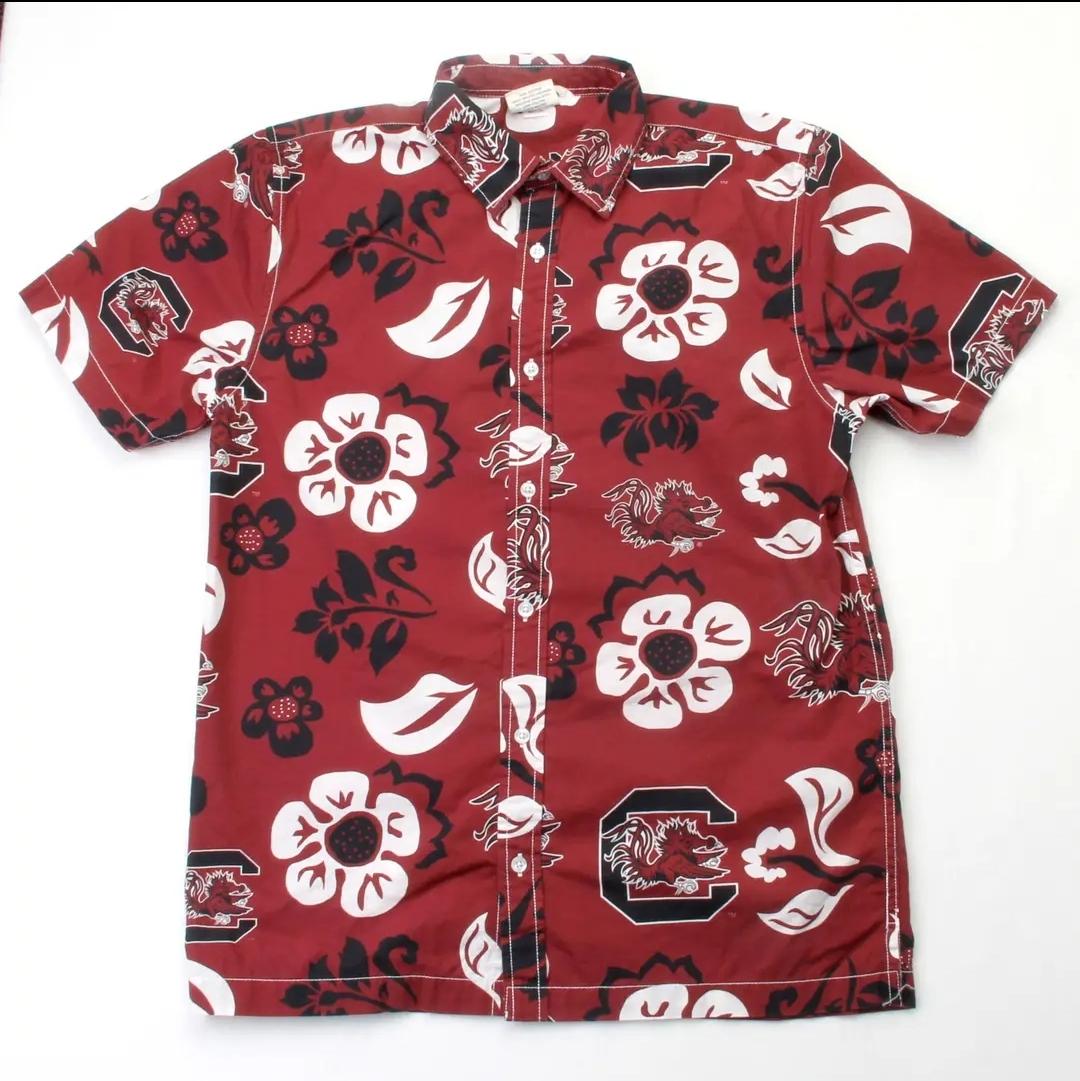 Men's Gamecock Shirt with Flowers
