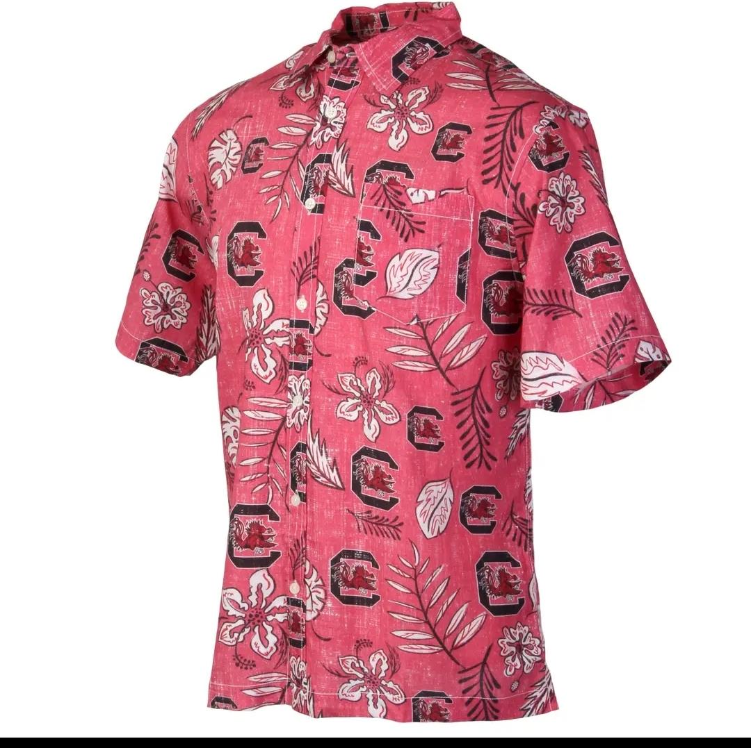 Mens Gamecock shirt Hawaiian style