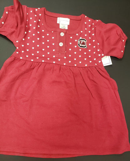 Baby Girl Gamecock Dress with Bloomers