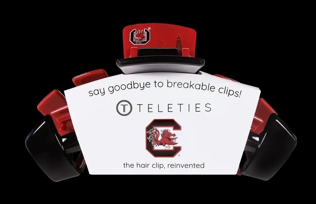 Gamecock Teleties hair clip Large