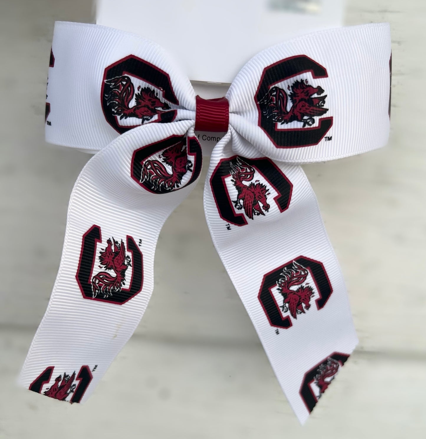 USC Girl's Bow - White