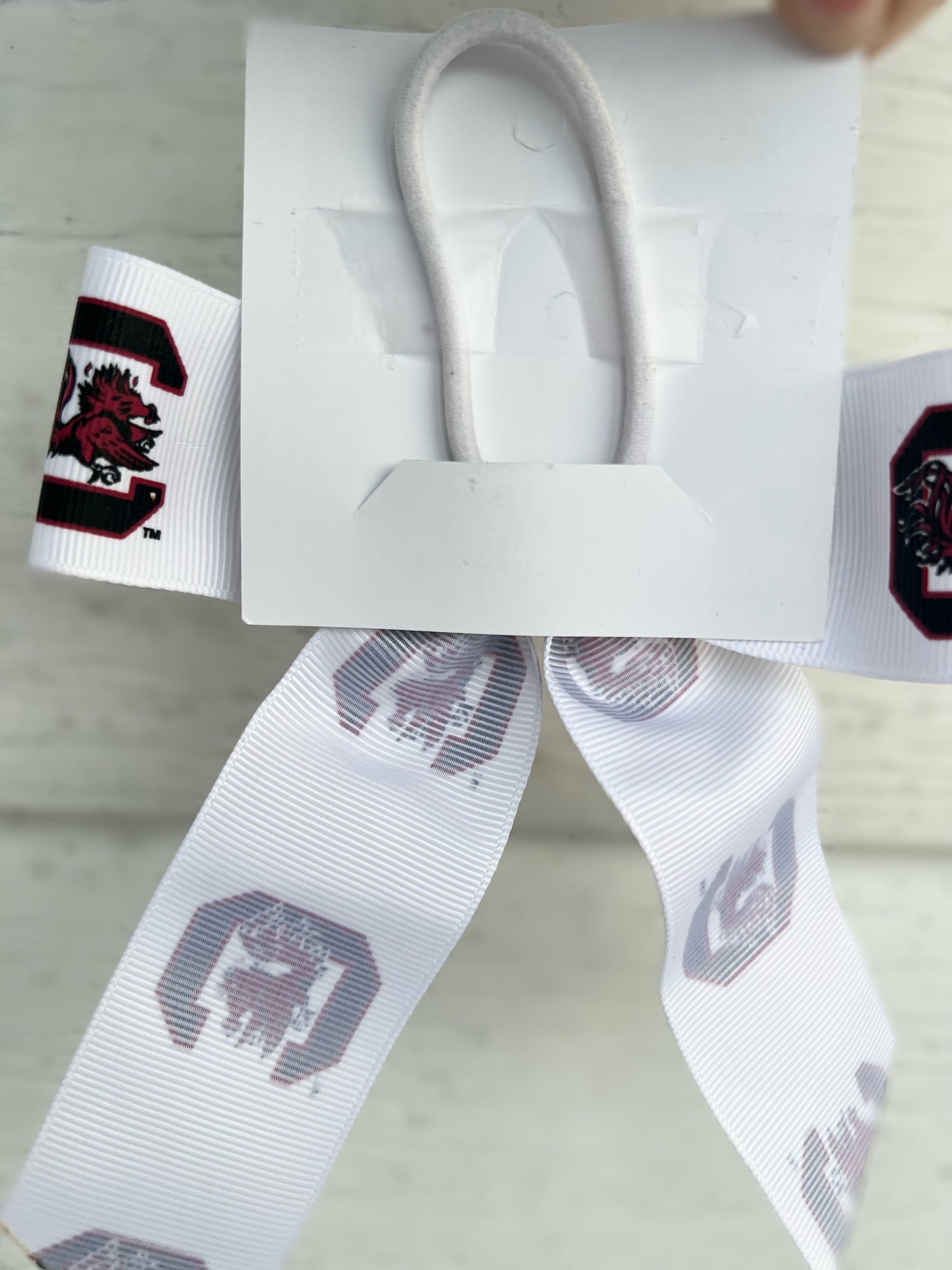 USC Girl's Bow - White